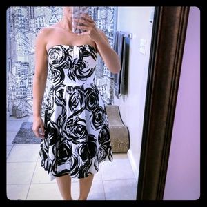 Black & white formal dress